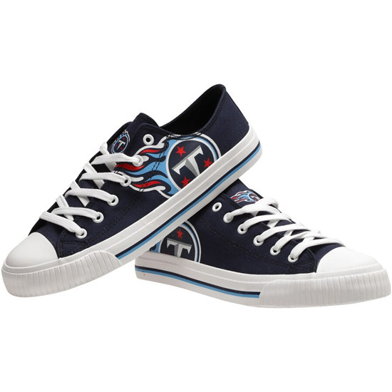 Women's Tennessee Titans Repeat Print Low Top Sneakers 002